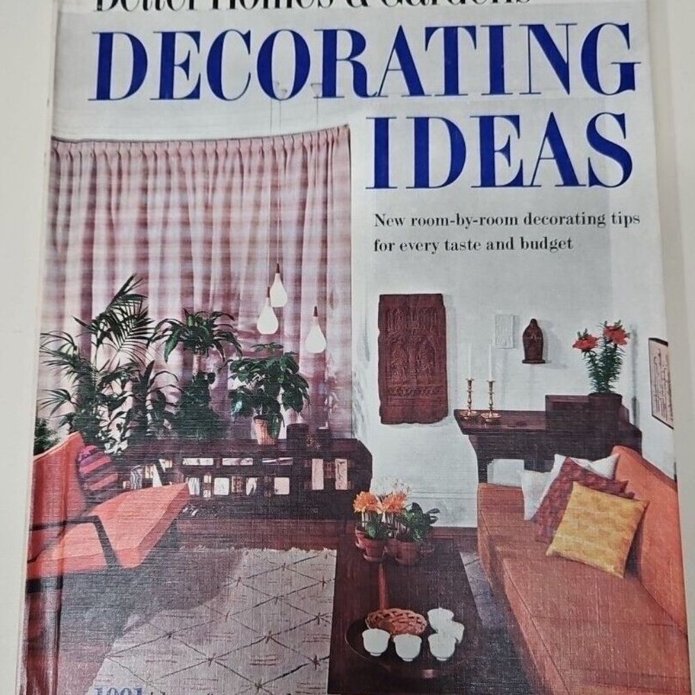Better Homes and Gardens Decorating Ideas 1960 60s vintage decor book